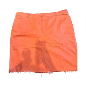 Intro. Vibrant Orange Pencil Skirt
